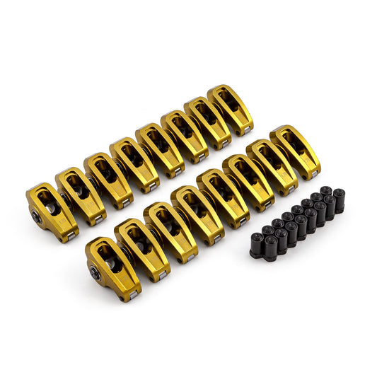 Speedmaster PCE261.1014.01 Fits Chevy BBC 454 1.7 Ratio 7/16" Aluminum Roller Rocker Arms Set