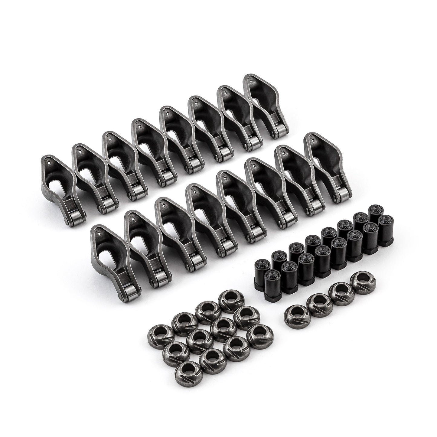 Speedmaster PCE261.1050.01 Fits Chevy BBC 454 1.7 Ratio 7/16" Steel Roller Tip Rocker Arm Set (w/Nuts And Balls)