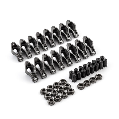 Speedmaster PCE261.1050.01 Fits Chevy BBC 454 1.7 Ratio 7/16" Steel Roller Tip Rocker Arm Set (w/Nuts And Balls)