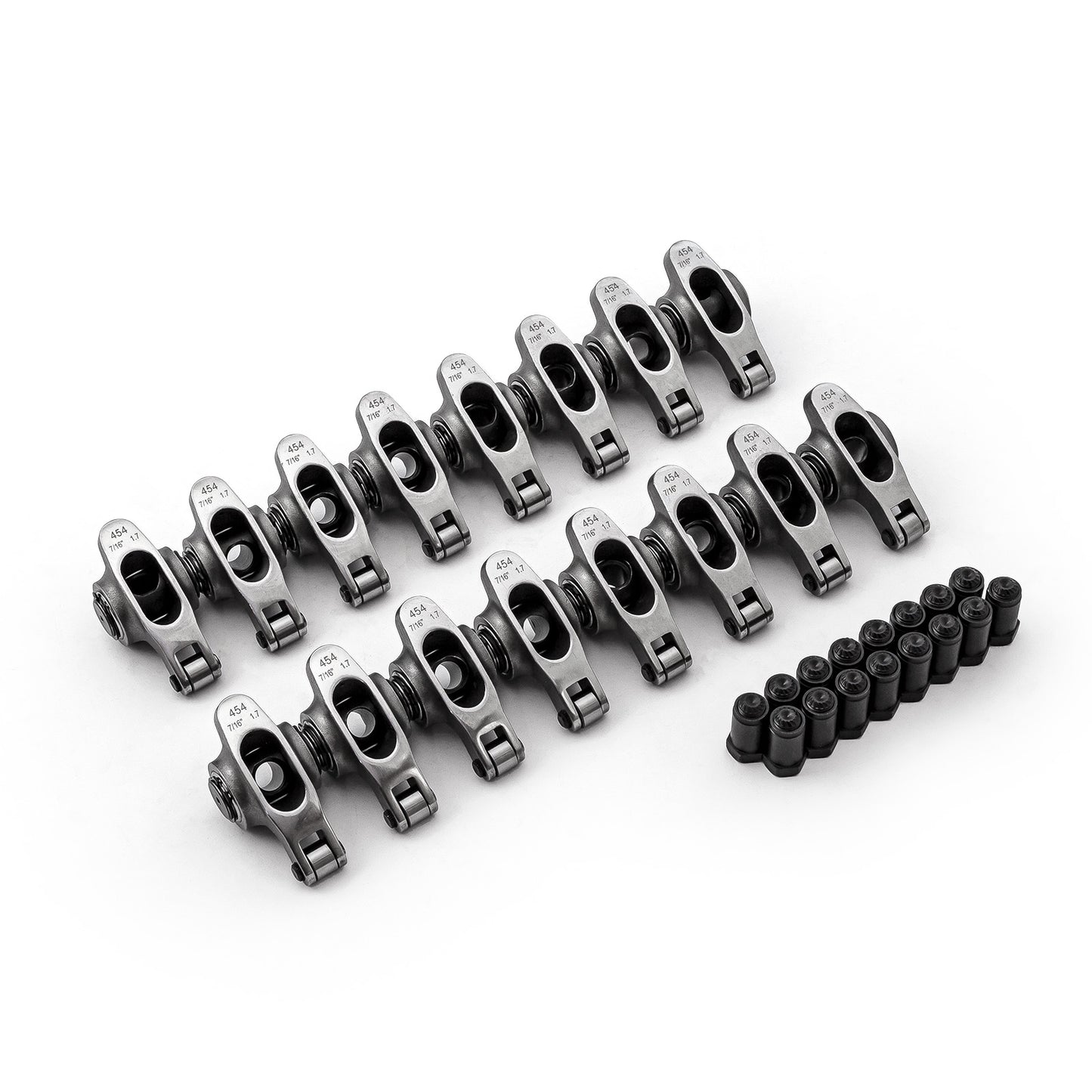Speedmaster PCE261.1072.01 Fits Chevy BBC 454 1.7 Ratio 7/16" Stainless Steel Roller Rocker Arms Set