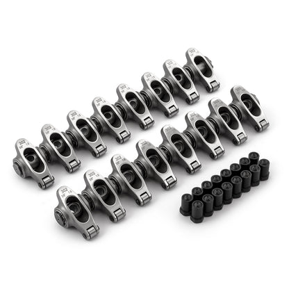 Speedmaster PCE261.1075.01 Fits Ford SB 289 302 351 Windsor 1.6 3/8" Stainless Steel Roller Rocker Arm Set