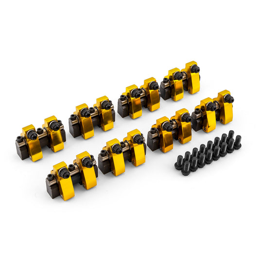 Speedmaster PCE261.1093.03 Fits Chevy SBC 350 1.5 Ratio Alum Shaft Mount Roller Rocker Arm Set -Zero Offset