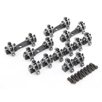 Speedmaster PCE261.1115 Fits Chevy BBC 454 Shaft Mount 1.7 Ratio Stainless Steel Heavy Duty Race Rocker Arms