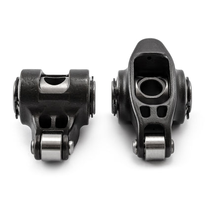 Speedmaster PCE261.1163 Fits Chevy SBC 350 1.6 Ratio 7/16" Ultra Black Chromoly Roller Rocker Arms Set