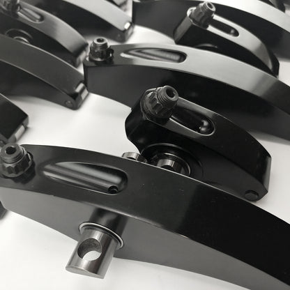 Speedmaster PCE261.1244.02 Fits Ford 429 Boss 1.73 Ratio Aluminum Shaft Roller Rocker Arms Set [Black]