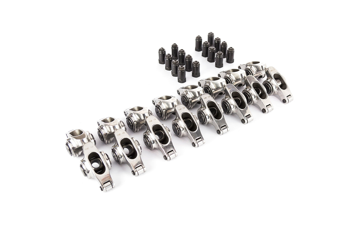 Speedmaster PCE261.1258 Pontiac 265 350 400 455 1.65 Ratio 7/16" Stainless Steel Roller Rocker Arms