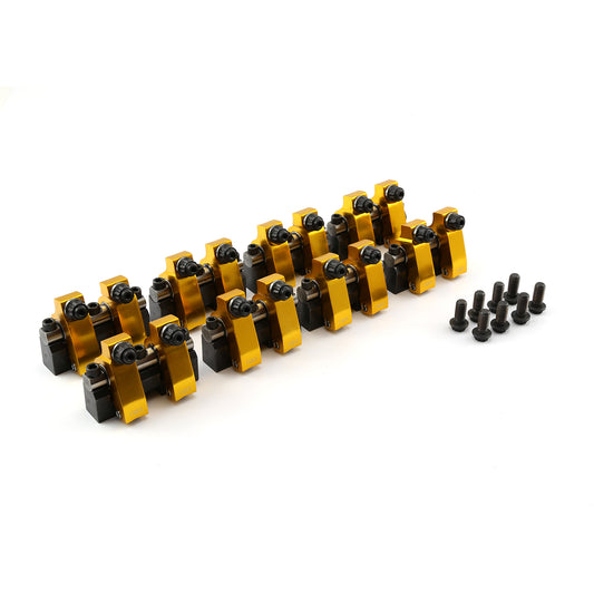 Speedmaster PCE261.1094 Fits Chevy SBC 350 1.5 Ratio Aluminum Shaft Mount Roller Rocker Arm Set 100Int Offset