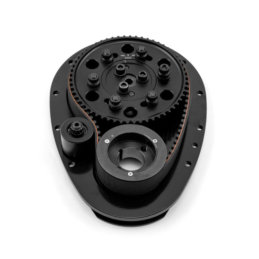 Speedmaster PCE262.1001.02 Fits Chevy SBC 350 Standard Cam Height Timing Belt Drive System - Black