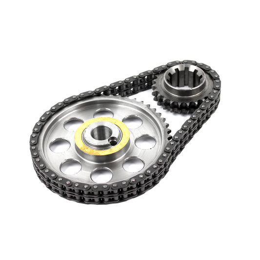 Speedmaster PCE264.1011 Fits Ford 302 351C Cleveland SVO Double Roller 9 Keyway Billet Steel Timing Chain Kit