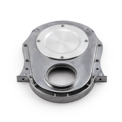 Speedmaster PCE264.1021 Fits Chevy BBC 454 Double Roller 2pc Adj Billet Steel Timing Chain & Cover Kit