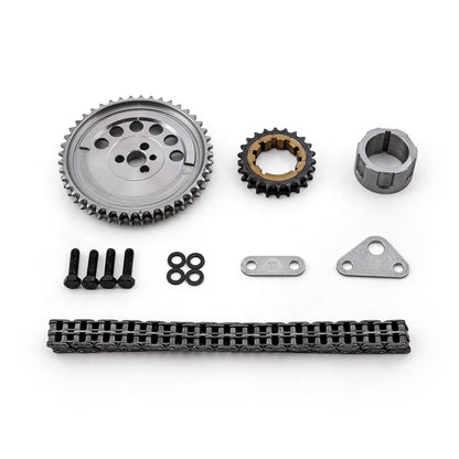 Speedmaster PCE264.1023 Fits Chevy GM LS3 Double Roller 9 Keyway Billet Steel Timing Chain Kit