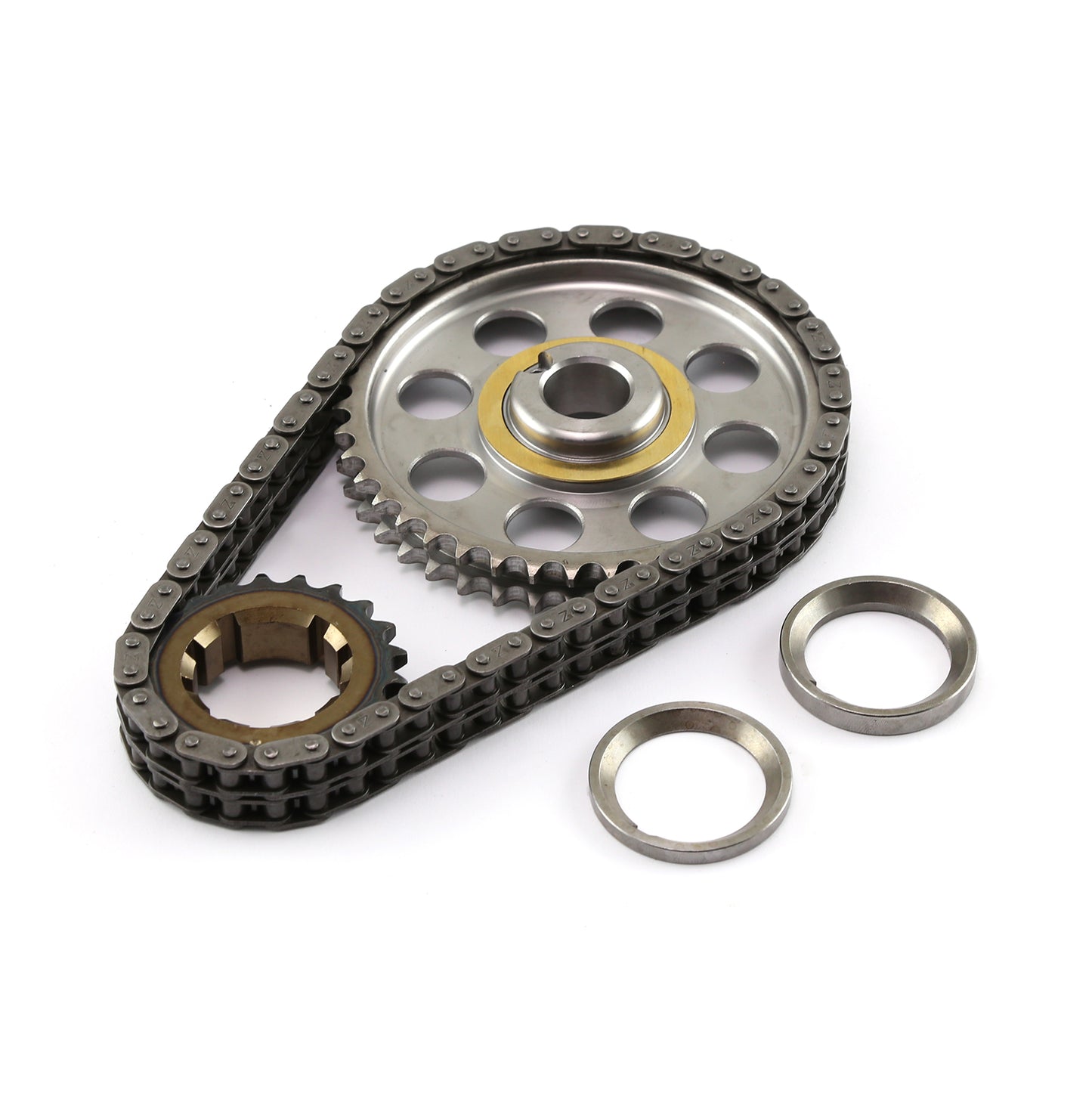 Speedmaster PCE264.1024 Fits Ford SB 289 302 351 Early Late Double Roller 9 Keyway Billet Steel Timing Chain