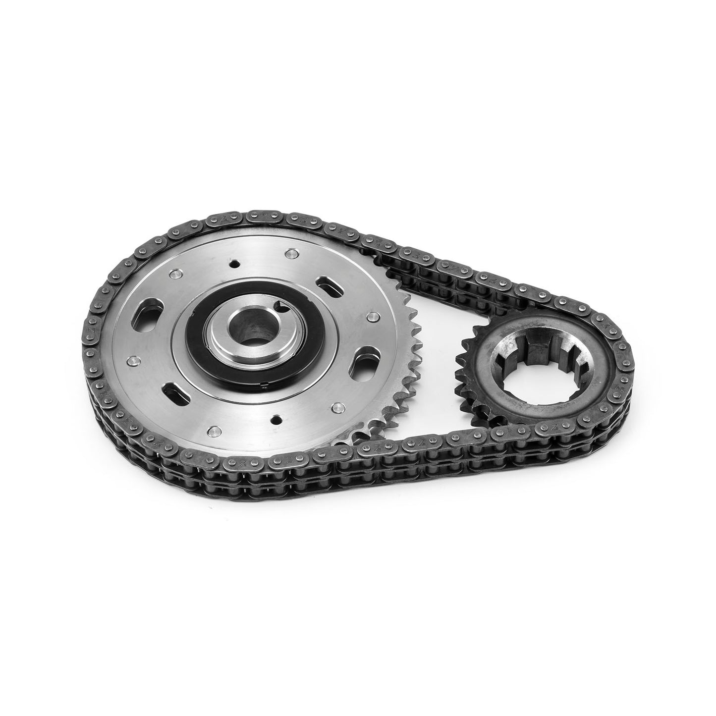Speedmaster PCE264.1027 Fits Ford 302 351C Cleveland Double Roller Adjustable Billet Steel Timing Chain Kit