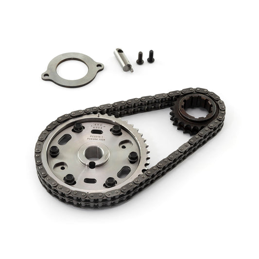 Speedmaster PCE264.1028 Fits Ford 429 460 Double Roller 2pc Adjustable Billet Steel Timing Chain Kit