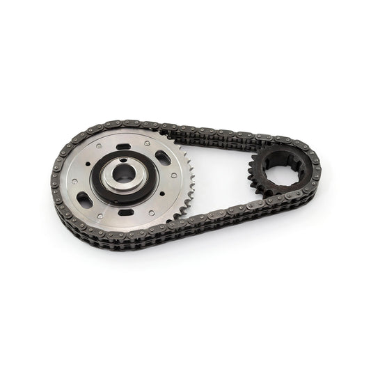 Speedmaster PCE264.1028 Fits Ford 429 460 Double Roller 2pc Adjustable Billet Steel Timing Chain Kit