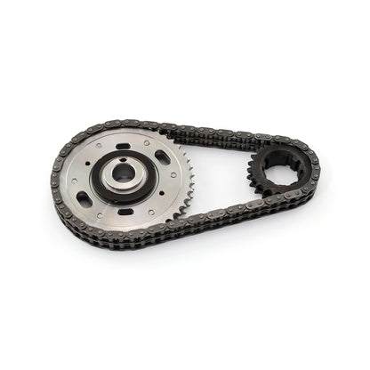 Speedmaster PCE264.1028 Fits Ford 429 460 Double Roller 2pc Adjustable Billet Steel Timing Chain Kit