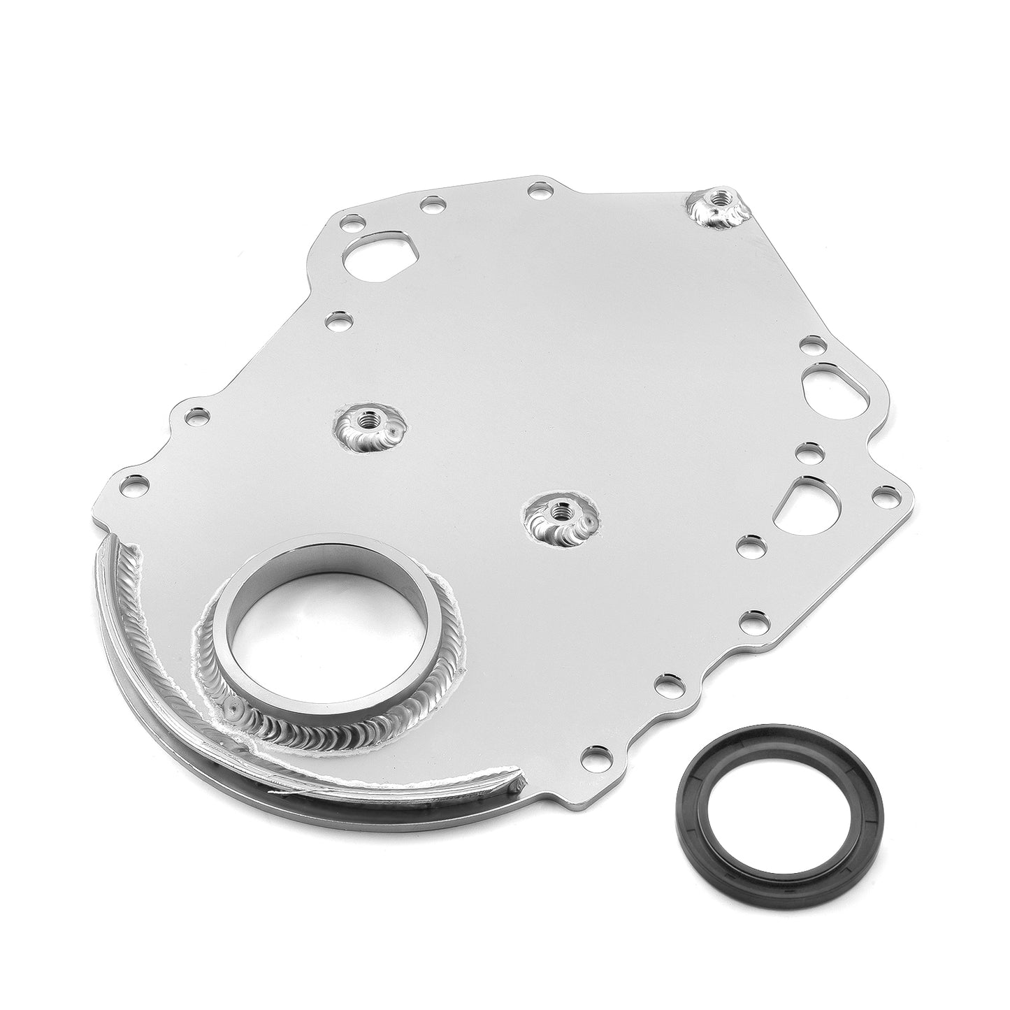 Speedmaster PCE265.1055 Fits Ford 302 351C Cleveland Silver Aluminum Timing Cover With Seal