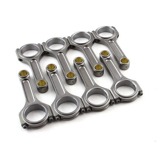 Speedmaster PCE274.1068 I Beam Race 5.950" 2.100" .927" Bronze Bush 4340 Connecting Rods - Fits Chevy SBC 350