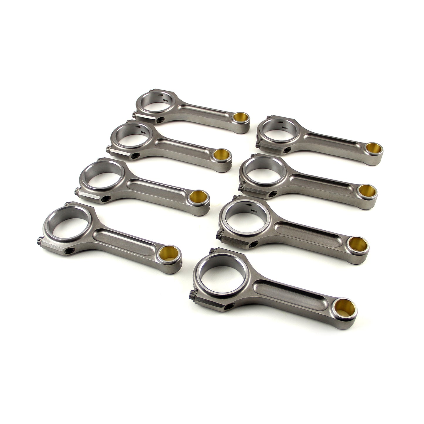 Speedmaster PCE274.1064 I Beam Race 5.700" 2.000" .927" Bronze Bush 4340 Connecting Rods - Fits Chevy SBC 350
