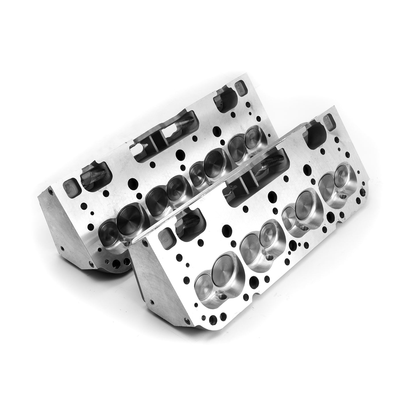 Speedmaster PCE281.2028 Fits Chevy SBC 350 217cc 74cc Straight CNC Solid Flat Assembled Cylinder Heads