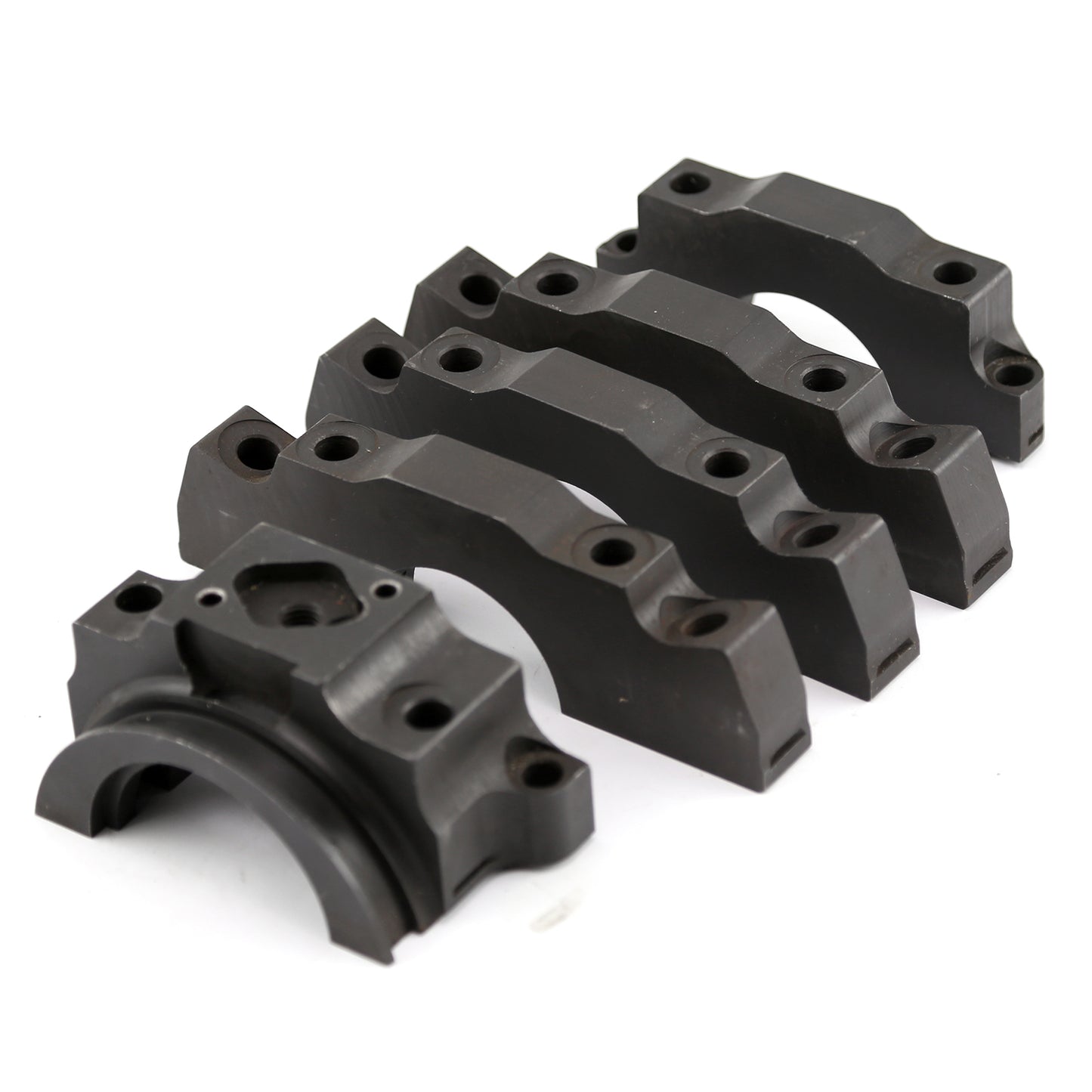 Speedmaster PCE289.1018 Fits Chevy 350 Complete 4 Bolt Splayed Steel Main Caps (5 Caps)