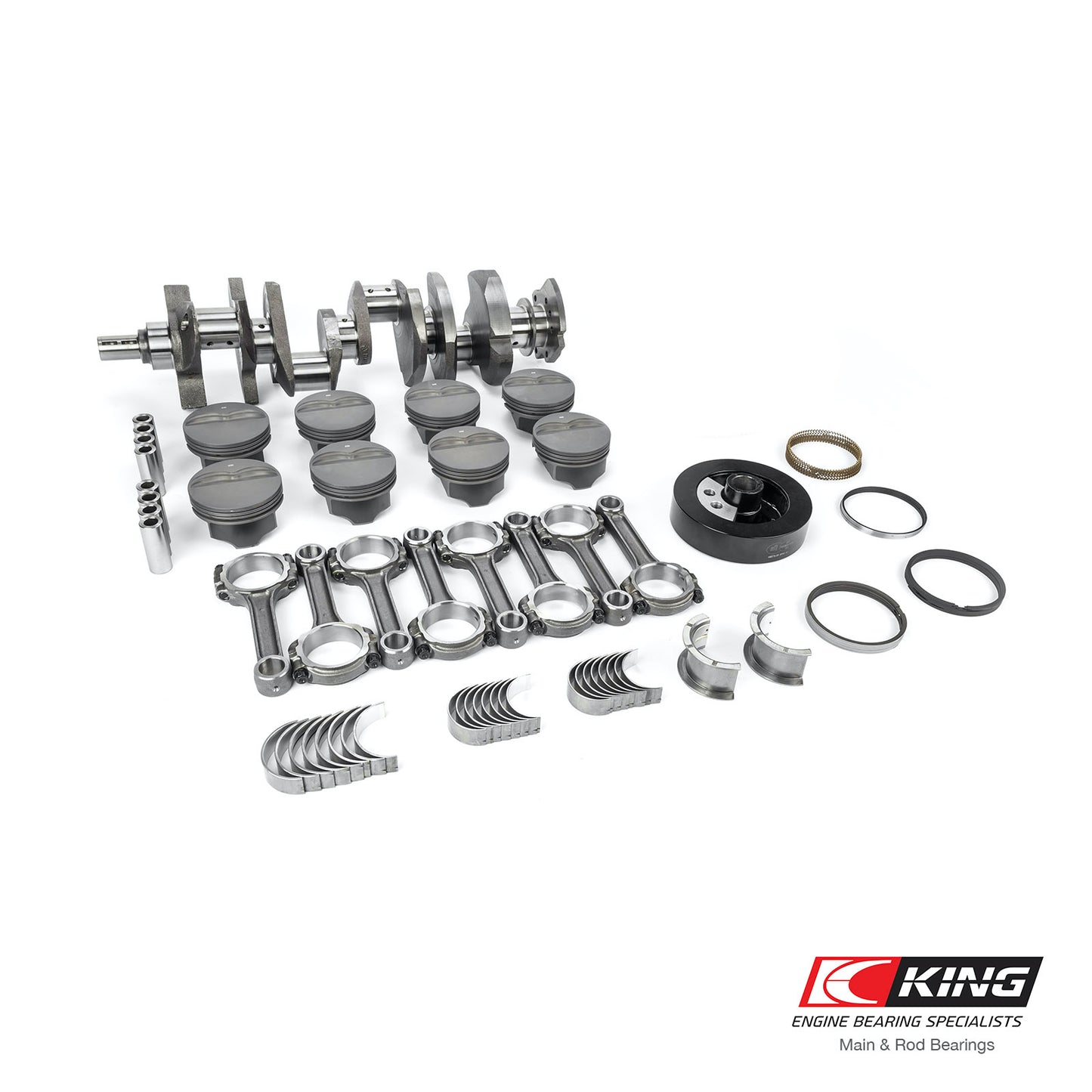 Speedmaster PCE290.1154 Fits Chevy SBC 383 2pc. Cast Crank I-Beam Hyper Pistons Balanced Stroker Kit
