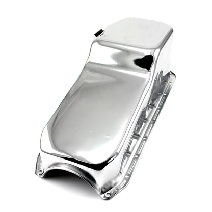 Speedmaster PCE300.1028 Fits Chevy SBC 350 Rear Sump LH Side 2Pcs Rms Chrome Oil Pan