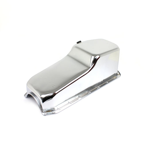 Speedmaster PCE300.1028 Fits Chevy SBC 350 Rear Sump LH Side 2Pcs Rms Chrome Oil Pan