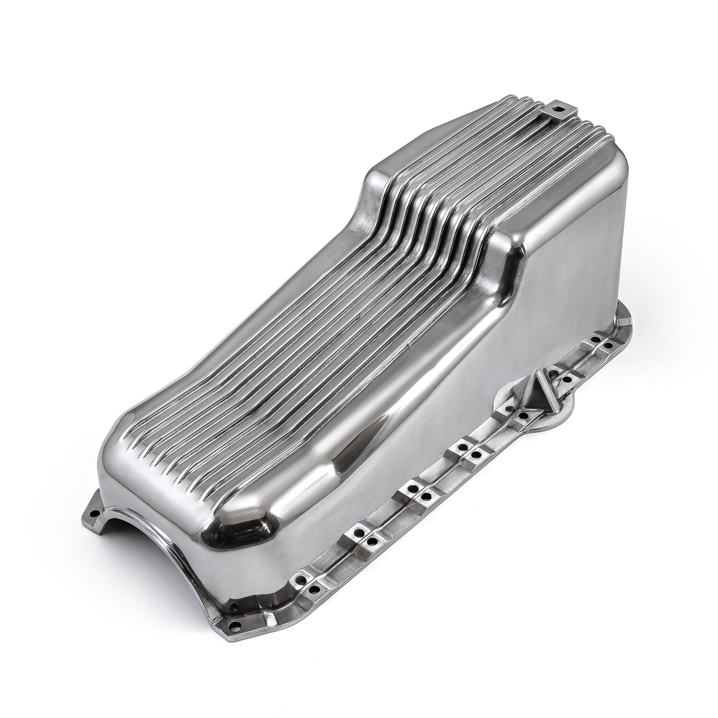 Speedmaster PCE300.1030 Fits Chevy SBC 350 RH Side Dipstick 2Pc RMS 1980-85 Polished Finned Aluminum Oil Pan