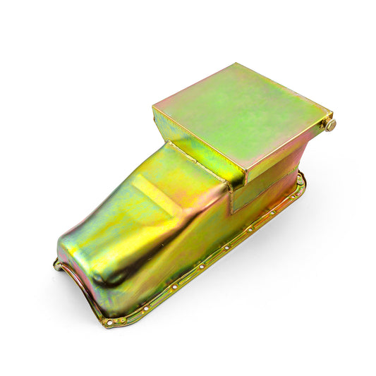 Speedmaster PCE300.1058 Fits Chevy SBC 350 7Qt Drag Rear Sump LH Side 2Pcs Rms Zinc Oil Pan