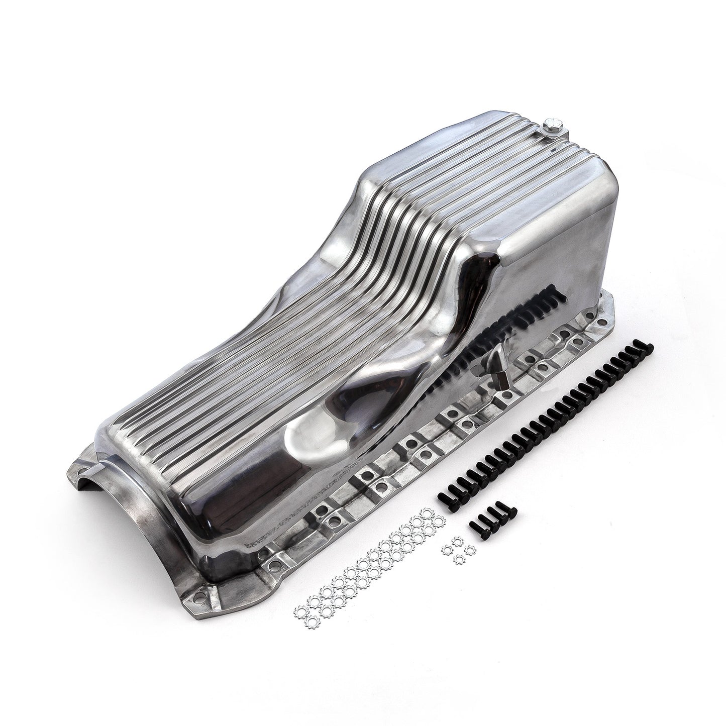 Speedmaster PCE300.1090 Fits Chevy BBC 454 2Pc Gen 4 1965 - 1990 Polished Finned Aluminum Oil Pan