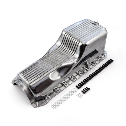Speedmaster PCE300.1090 Fits Chevy BBC 454 2Pc Gen 4 1965 - 1990 Polished Finned Aluminum Oil Pan