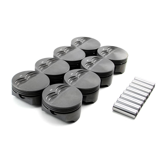 Speedmaster PCE305.1004 Fits Chevy SBC 383 Ci 5.7" 4.060" 1.425" 0.927" Flat Top Hyper Pistons [Coated]