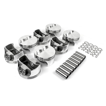 Speedmaster PCE305.1092 Fits Chevy SBC 383 Ci 6.0" 4.060" 1.250" 0.927" Flat Top Forged Pistons