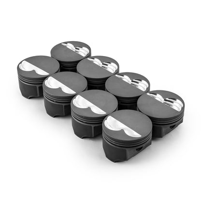 Speedmaster PCE305.1002 Fits Chevy SBC 383 Ci 5.7" 4.030" 1.425" 0.927" Flat Top Hyper Pistons [Coated]