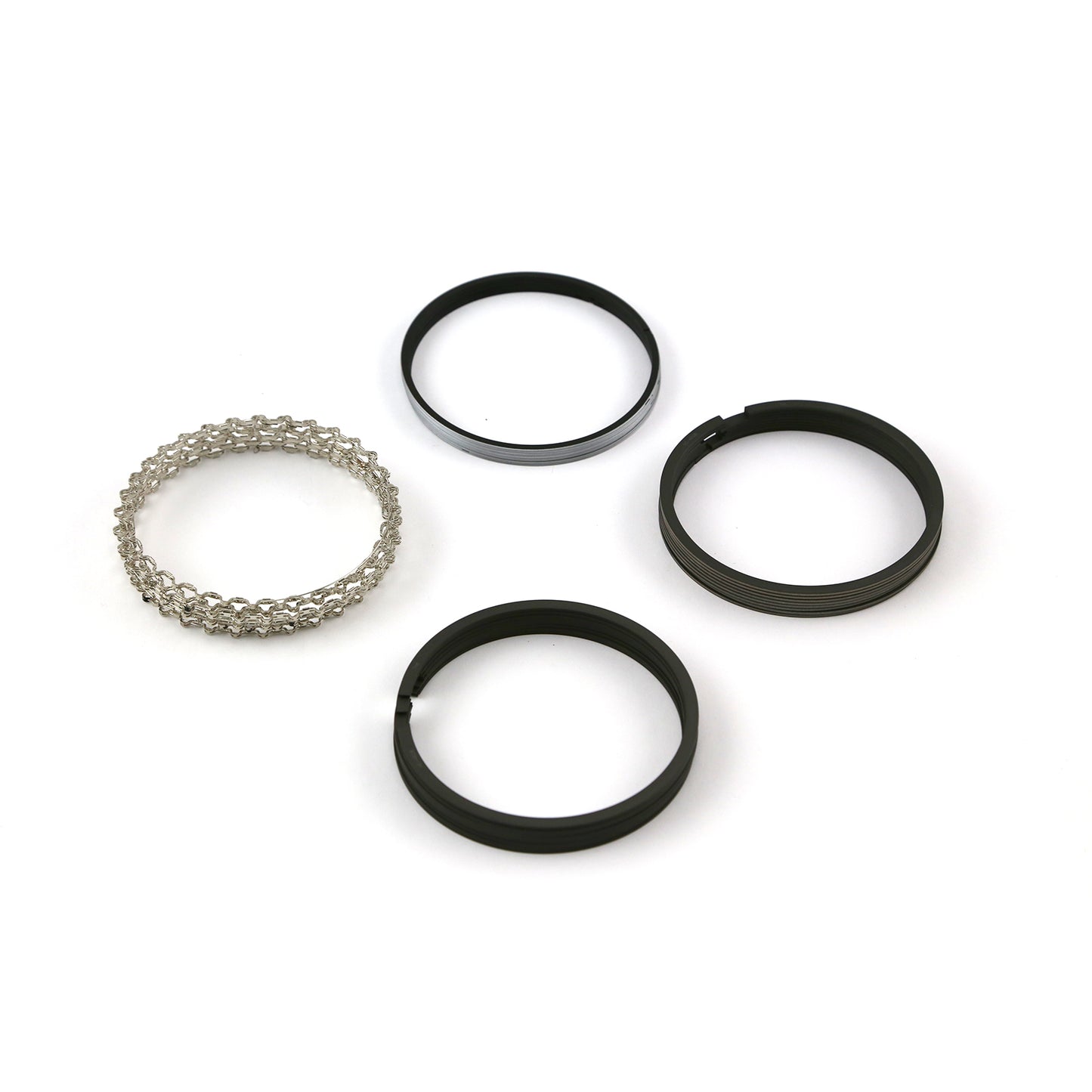 Speedmaster PCE306.1027 4.020" Bore - 1/16 - 1/16 - 1/8 Plasma Moly Piston Ring Set - Zero Gap