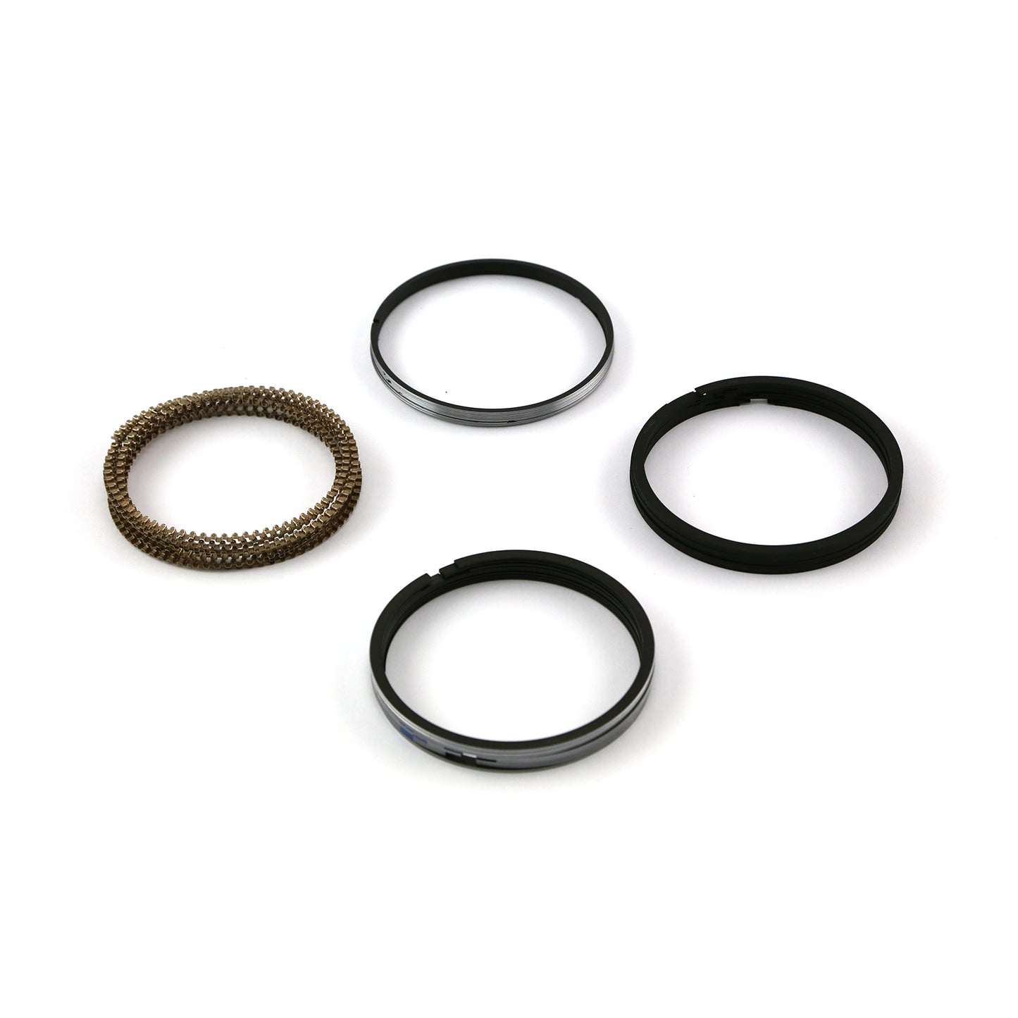 Speedmaster PCE306.1046 4.125" Bore - 1.5 - 1.5 - 3mm Plasma Moly Piston Ring Set - Zero Gap