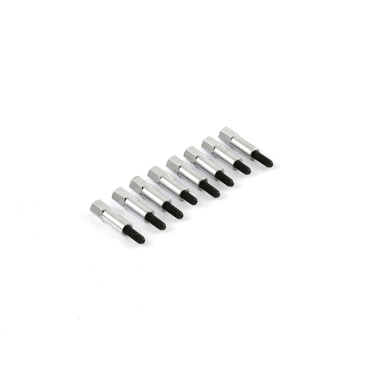 Speedmaster PCE310.1009 Fits Chevy SBC BBC 1" Chrome Mini Bolt Valve Cover Stud Kit 1/4"-20 Thread - Set 8