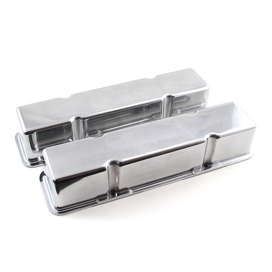 Speedmaster PCE314.1017.01 Fits Chevy SBC 350 Aluminum Plain Valve Cover - Tall W/o Hole