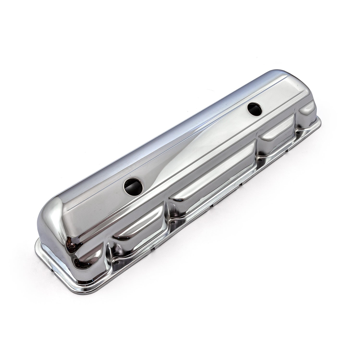 Speedmaster PCE314.1058 Fits Mopar Fits Chrysler 170 198 225 Slant 6 Chrome Steel Valve Cover - 4 1/2" Tall W/Hole