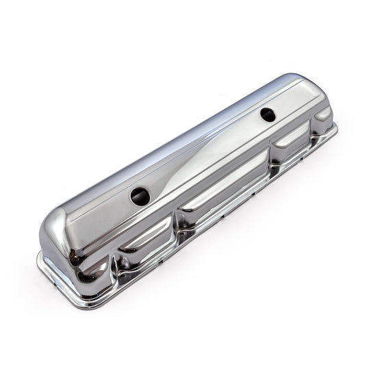 Speedmaster PCE314.1058 Fits Mopar Fits Chrysler 170 198 225 Slant 6 Chrome Steel Valve Cover - 4 1/2" Tall W/Hole