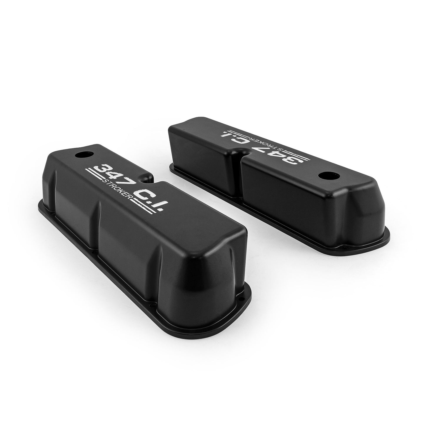 Speedmaster PCE314.1083.03 Fits Ford SB 289 302 351 Windsor "347ci." Black Aluminum Valve Covers Tall W/Hole