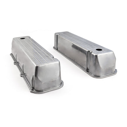 Speedmaster PCE314.1091.02 Fits Ford 429 460 Polished Aluminum Ball Milled Valve Covers - Tall W/ Hole