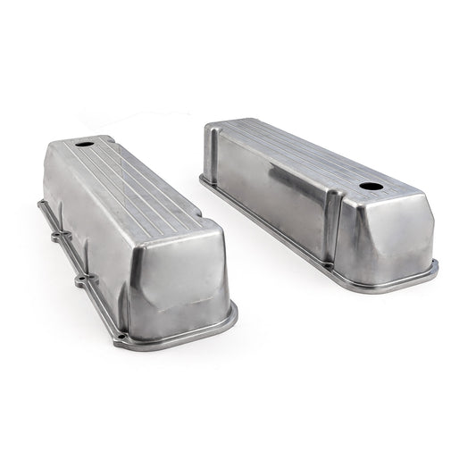 Speedmaster PCE314.1091.02 Fits Ford 429 460 Polished Aluminum Ball Milled Valve Covers - Tall W/ Hole