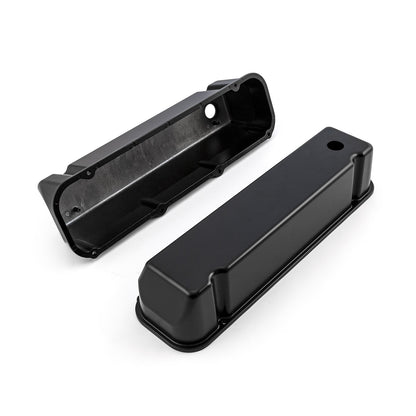 Speedmaster PCE314.1091.03 Fits Ford 429 460 Black Aluminum Plain Valve Covers - Tall W/ Hole