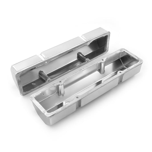 Speedmaster PCE314.1100.02 Fits Chevy SBC 350 Fabricated Valve Covers Satin Tall W/ Hole