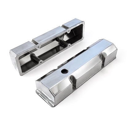 Speedmaster PCE314.1101.01 Fits Chevy SBC 350 Fabricated Valve Covers Polished Tall W/o Hole