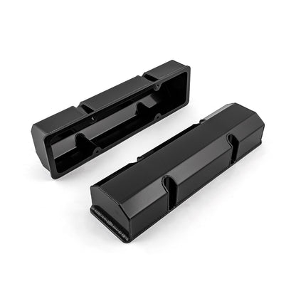 Speedmaster PCE314.1101.03 Fits Chevy SBC 350 Fabricated Valve Covers Black Tall W/o Hole