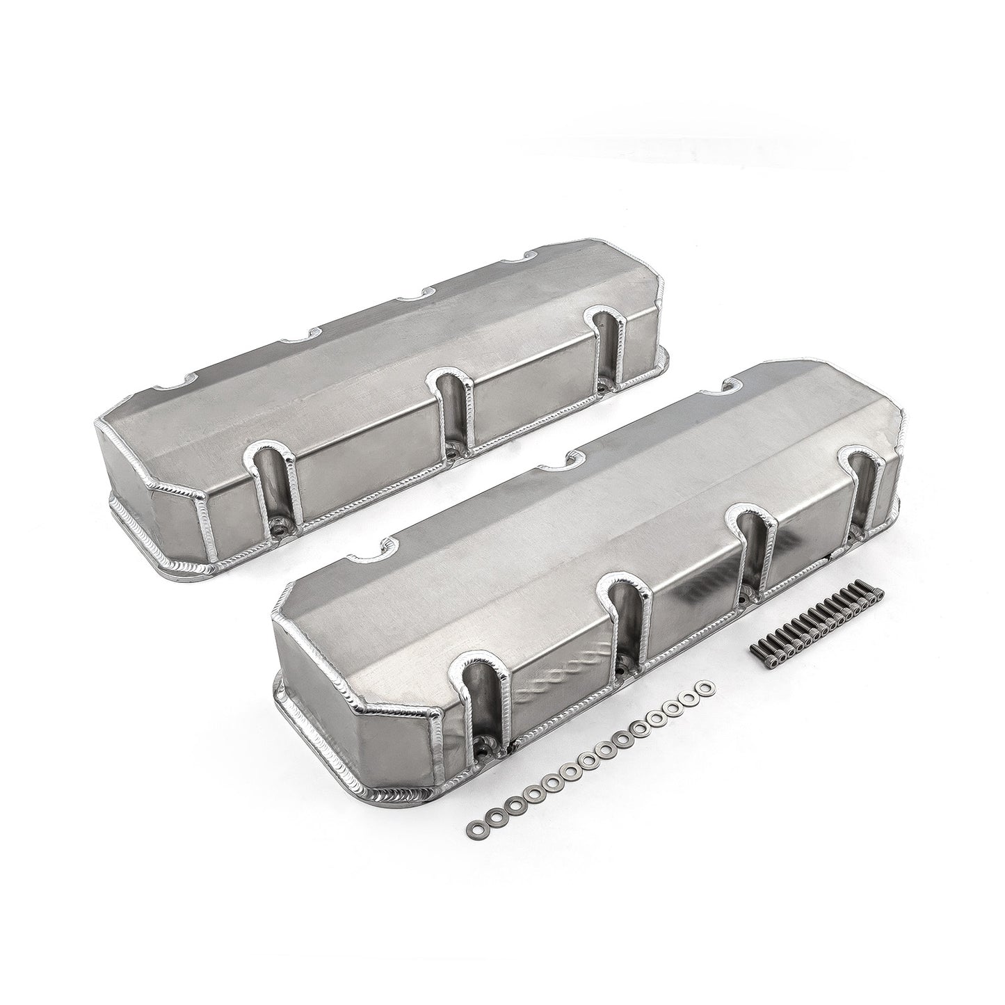 Speedmaster PCE314.1111.01 Fits Chevy BBC 454 Fabricated Valve Covers Satin Tall W/o Hole