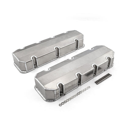 Speedmaster PCE314.1111.01 Fits Chevy BBC 454 Fabricated Valve Covers Satin Tall W/o Hole